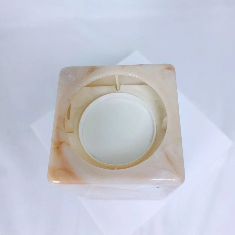 Vintage Dixie Cup Counter Top Pop Up Plastic Dispenser Faux Marble Works